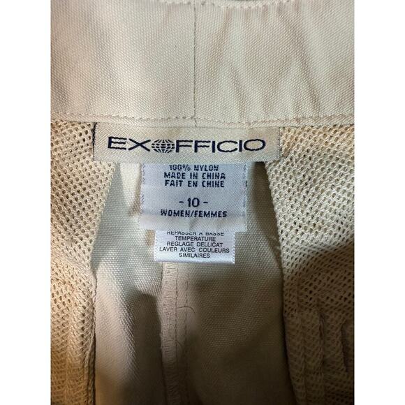 ExOfficio Womens Cropped Capri Length Belted Outdoor Hiking Pants - Size 10 - Picture 6 of 11